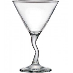 Taça Martini 225ml 16cm Altura Por 10,7cm Diametro Twister em Vidro